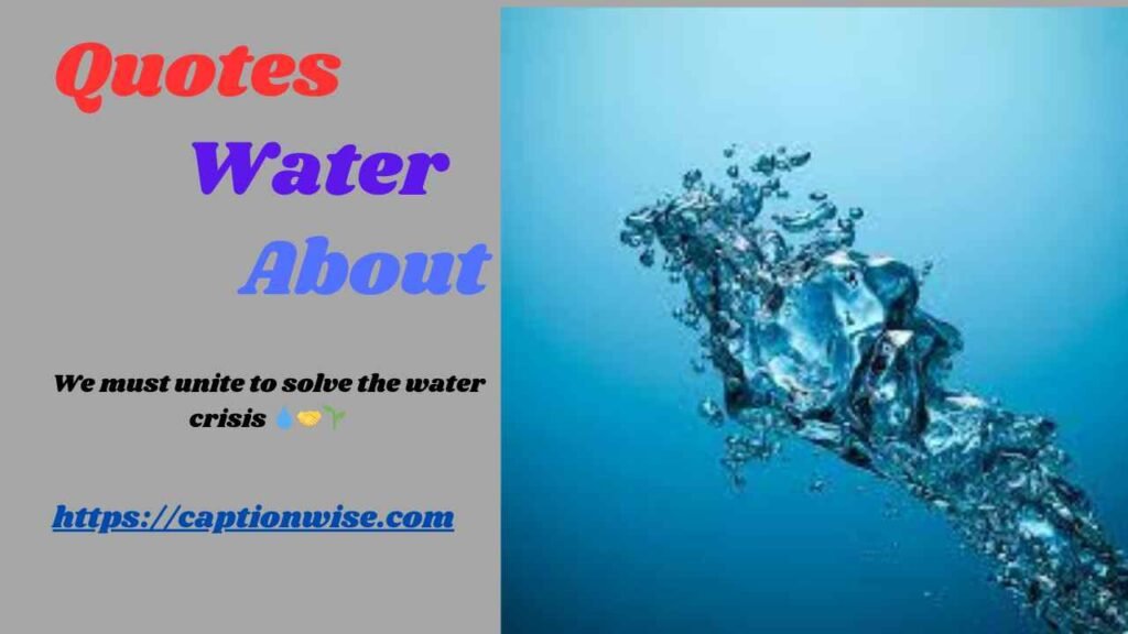 Quotes About Water