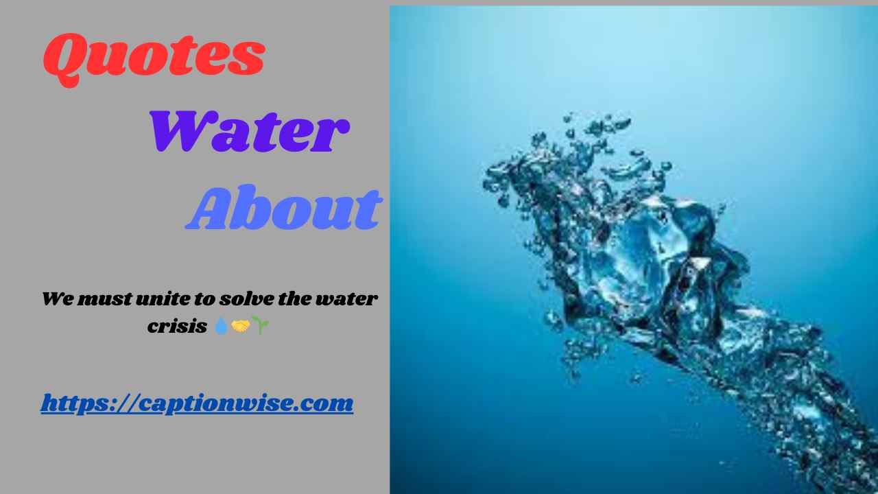 Quotes About Water