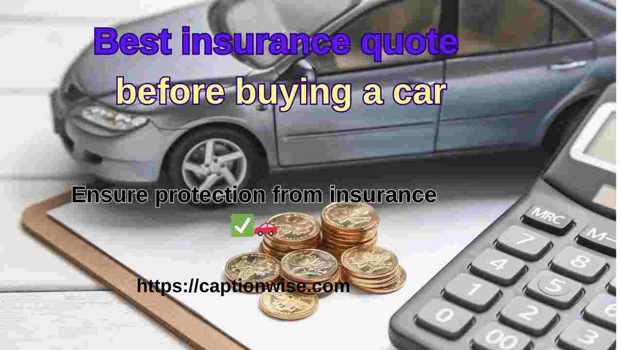 Insurance Quote Before Buying Car